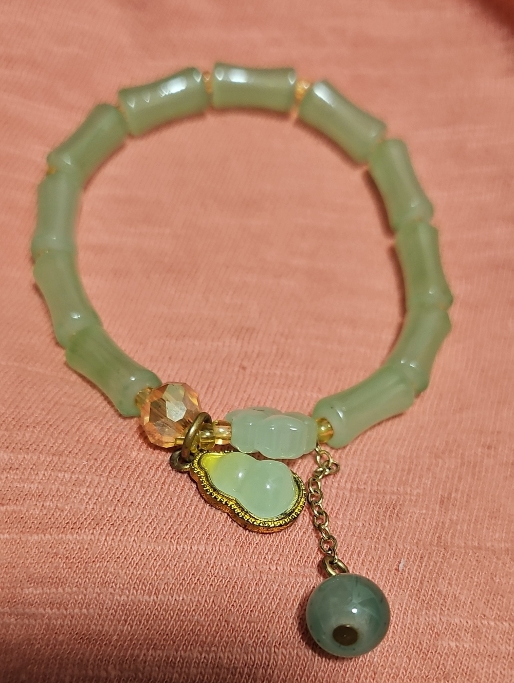 Green Agate Elastic Bracelet